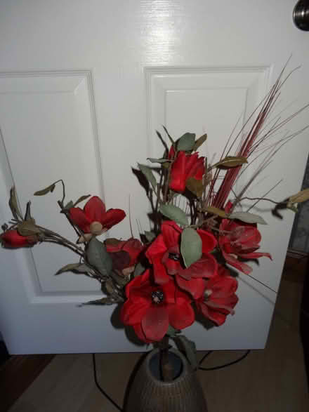 Photo of free Bunch of Red Artificial Flowers Poppies (Kedleston Road DE22) #1