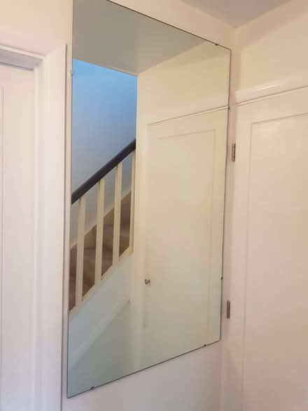 Photo of free Large wall mirror - used and mounted unframed 137cm x 76cm (Fleetville AL1) #1