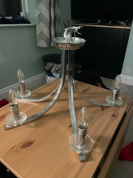 Photo of free Chrome Light Fitting (Forest Hall NE12) #1