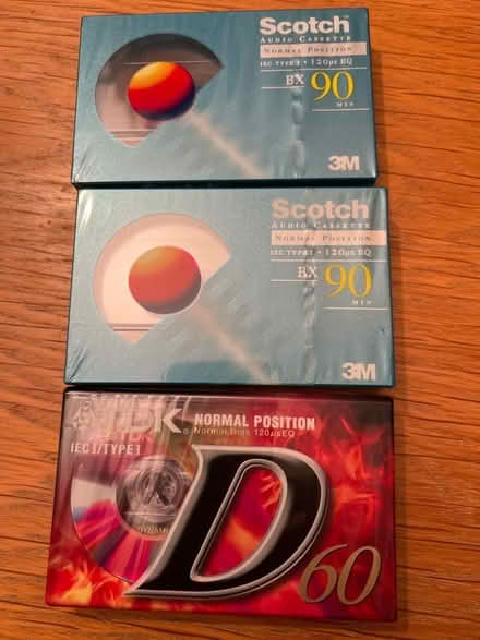 Photo of free 3 new audio cassettes (Knotty Green HP9) #1