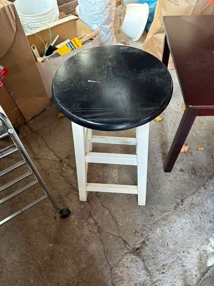 Photo of free wooden stool (32 Ridge Road, 48069) #1