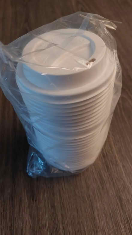 Photo of free 10 packs unused hot drink lids (St Albans Jersey Farm AL4) #1