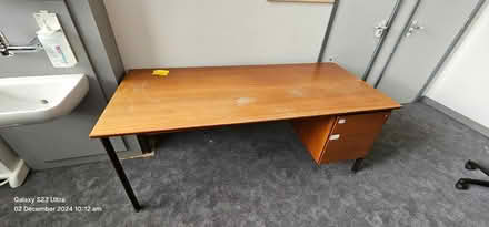 Photo of free Large desk with three drawers (Broomfield S10) #1