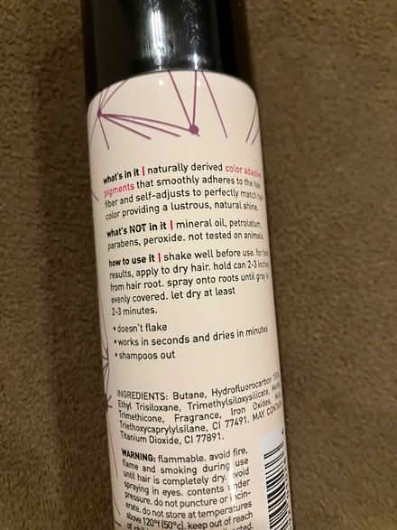 Photo of free Spray temporary root concealer (Bellevue) #2