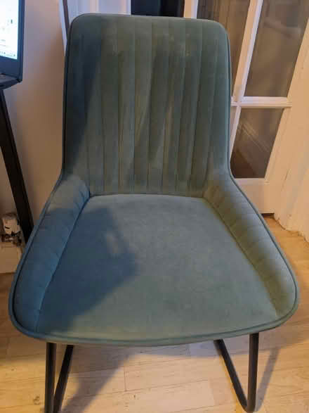 Photo of free Green velvet chairs (Bushey, WD23) #2