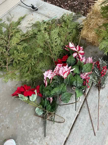 Photo of free Christmas floral decor/greenery (Near Downers grove north HS) #1