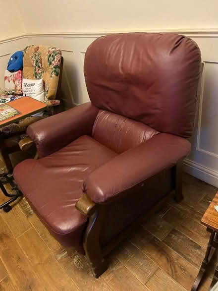 Photo of free Leather armchair (Clitheroe BB7) #1