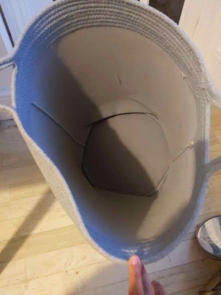 Photo of free Grey laundry bin (Bushey, WD23) #2