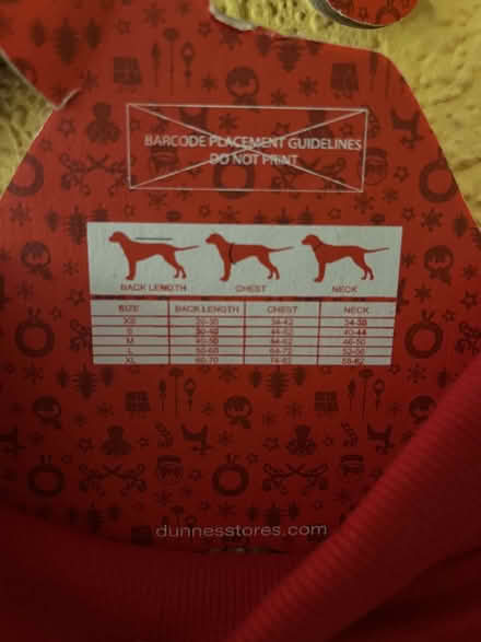 Photo of free Dog Xmas PJs (BT6) #2