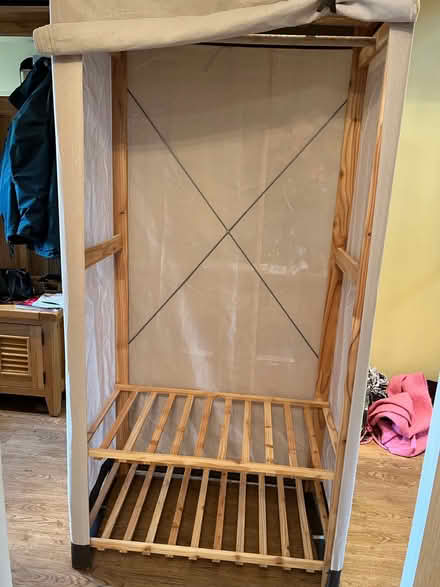 Photo of free Pine and Canvas Wardrobe (North Ascot SL5) #1