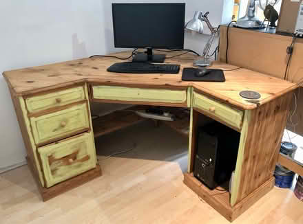 Photo of free Pine corner desk (Southborough) #1