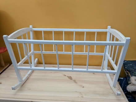 Photo of free Wooden doll's cot (Belper DE56) #1