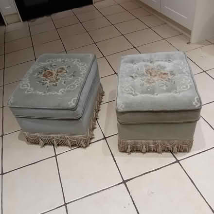 Photo of free 2 storage pouffes (Clitheroe BB7) #1