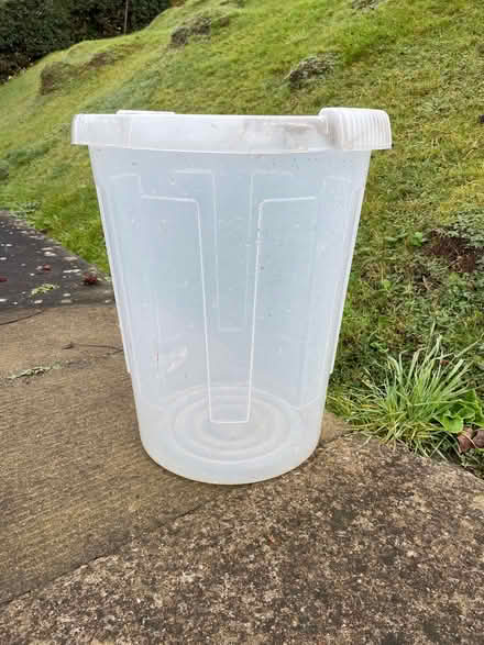 Photo of free Clear, full size dustbin, no lid (West Malvern CP WR14) #1