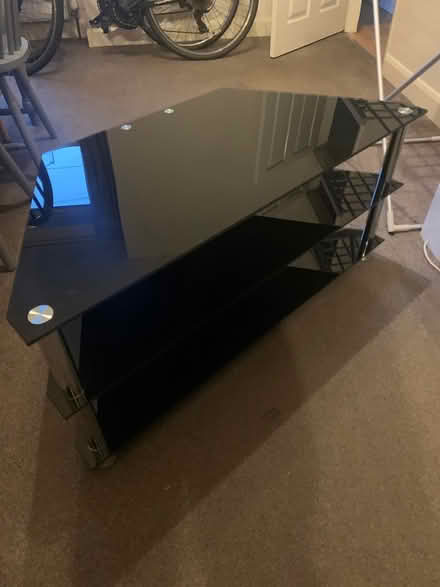 Photo of free Black Glass TV Stand (Salford M6) #2