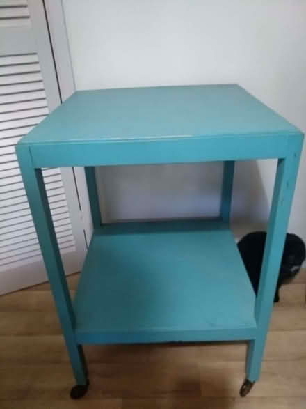 Photo of free table on castors (Upper Bangor LL57) #1