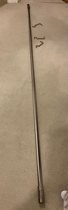 Photo of free Brushed stainless steel curtain pole (New Malden KT3) #2