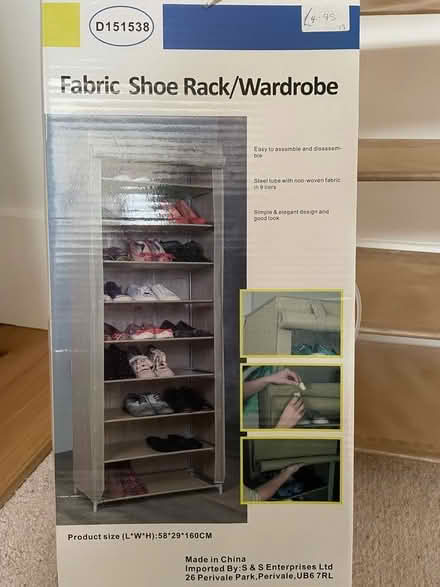 Photo of free Shoe rack (Bakewell DE45) #2