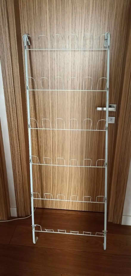 Photo of free White metal shoe rack storage (Romford RM1) #1