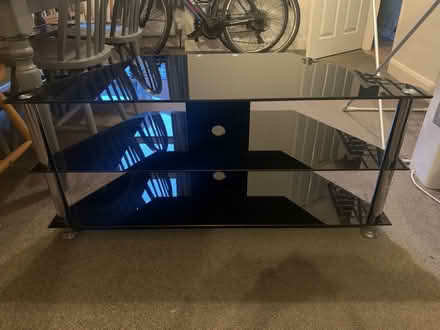 Photo of free Black Glass TV Stand (Salford M6) #1