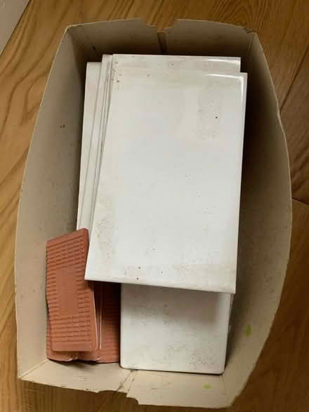 Photo of free Left over white tiles (Bakewell DE45) #1