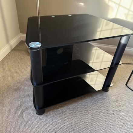 Photo of free Black Glass TV Stand or Corner Unit (Esher KT10) #1