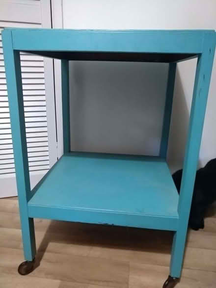 Photo of free table on castors (Upper Bangor LL57) #2