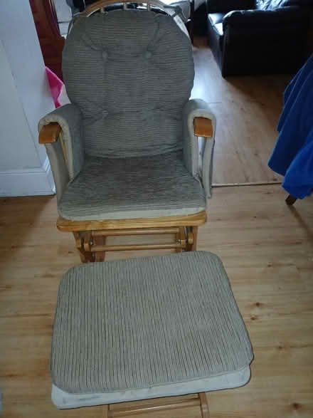 Photo of free Wooden rocking chair (Milnthorpe) #1