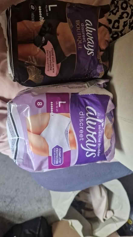Photo of free Always Discreet Pants (Telford Road Area SL1) #1