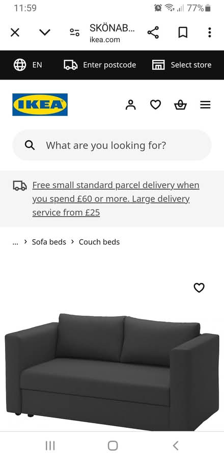 Photo of free Ikea small double sofa bed (Tuffley GL4) #1
