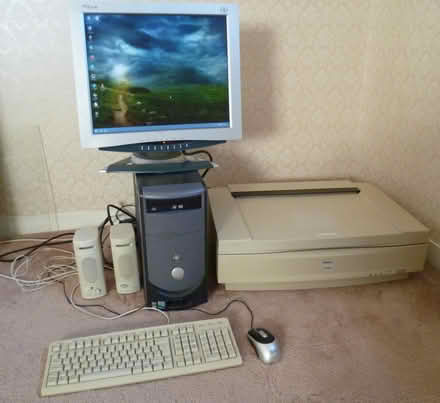 Photo of free Computer system with A3 scanner (Dunragit DG9) #1