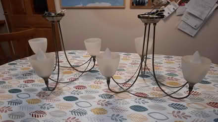 Photo of free Two 3-lamp ceiling light fittings (cockermouth) #2