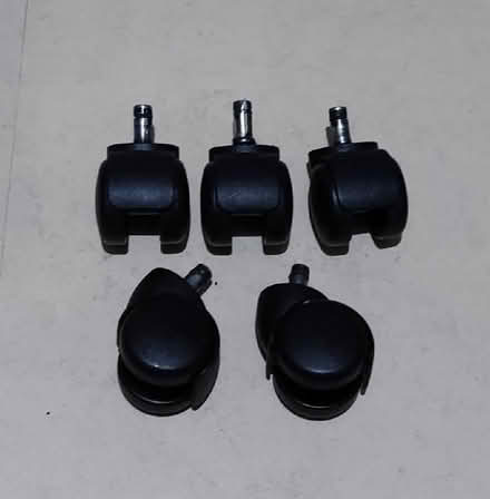Photo of free 5 office chair wheels (Ruislip UB10) #1