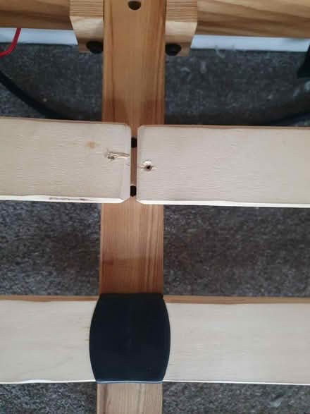 Photo of free Light Wood laminate bed frame (Old Swan, L13) #2