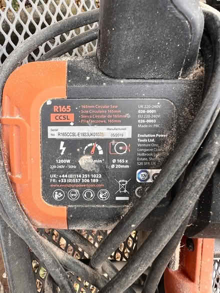 Photo of free Evolution circular saw (Gamlingay SG19) #2