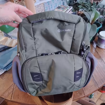 Photo of free Pac Safe front facing knapsack (Trinity Bellwoods) #1