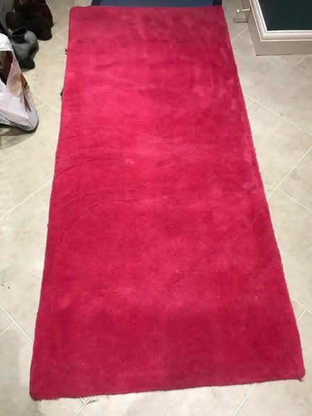 Photo of free Bright pink wool rug (SG6) #1