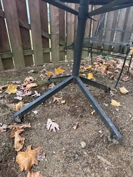 Photo of free Outdoor table with 2 chairs 18104 (Near wegmans on Tilghman) #3