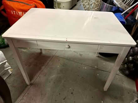 Photo of free White desk/table with drawer (Botany Bay Point GU25) #1
