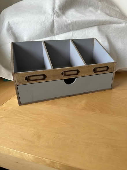 Photo of free Wooden storage desk tidy (Cheltenham) #1
