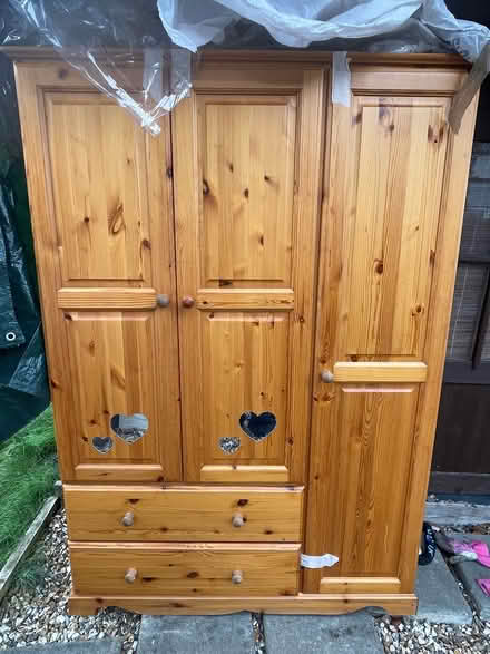 Photo of free 3 Door Pine Wardrobe (Boscombe, Bournemouth) #1