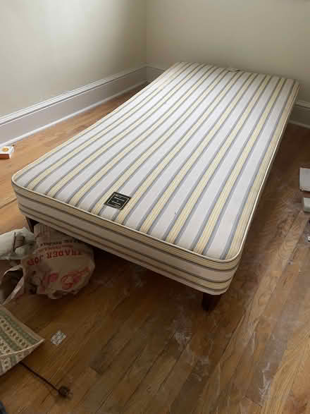Photo of free Twin bed frame and mattress (Huntington Woods) #1
