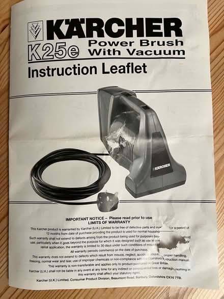Photo of free Karcher K25e Power Brush with Vacuum (Knotty Green HP9) #4