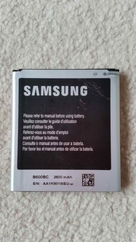 Photo of free 2 Batteries + back cover for Samsung S4 (Whitehawk BN2) #1