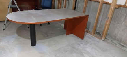 Photo of free Very solid table / desk (Harriston) #1