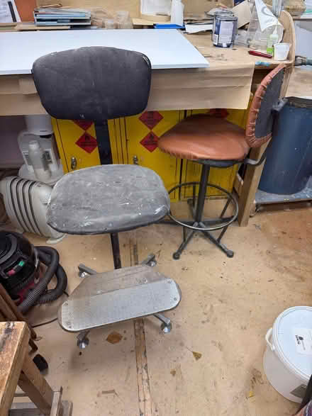 Photo of free 2 workshop chairs (Peckham SE15) #1