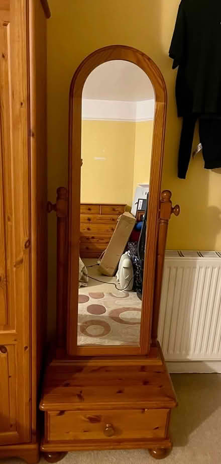 Photo of free Pine Dressing Mirror + Drawer (Boscombe, Bournemouth) #2