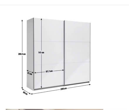 Photo of free Double Wardrobe Habitat white (Se8 5ae) #2