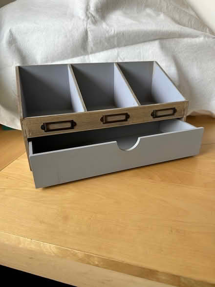 Photo of free Wooden storage desk tidy (Cheltenham) #2