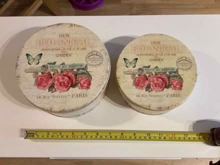 Photo of free Set of 2 pretty tins (Near Christchurch BA15) #1